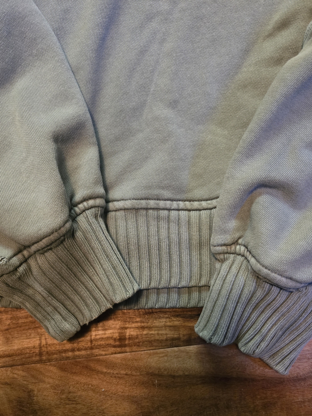 Aerie Olive Green Quarter-Zip Pullover Sweater - Picture 4 of 5